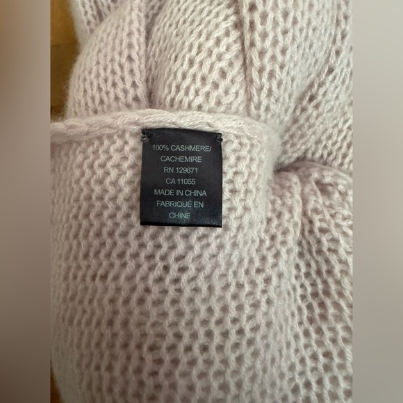 360 Cashmere Knit Wrap in Pale Pink - Picture 4 of 6